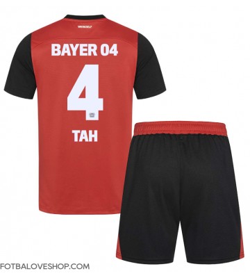 Bayer Leverkusen Jonathan Tah #4 Dětské Domácí Dres 2024-25 Krátký Rukáv (+ trenýrky)